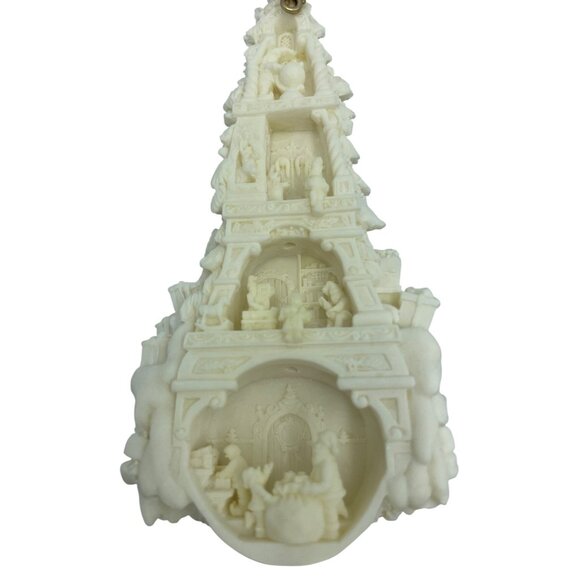 Mark Klaus 3-D Hand Sculpted Illuminated Christmas Wishing Tree Ornament 2007 - Picture 2 of 15